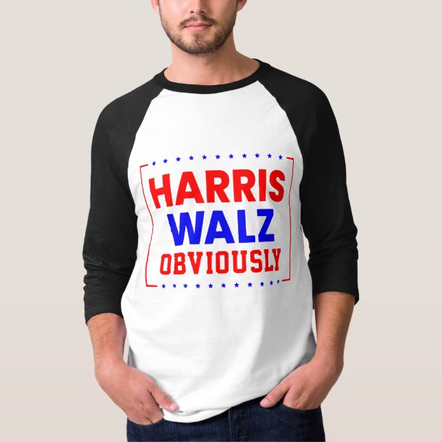 Harris Walz Gianni Kamala Harris för president T Shirt (Framsida)