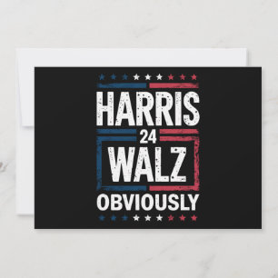 Harris Walz Givetvis Harris Waltz 2024 Val Inbjudningar