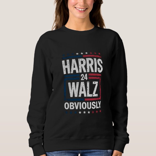 Harris Walz Givetvis Harris Waltz 2024 Val T Shirt (Framsida)