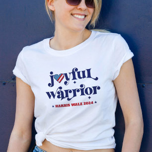 Harris Walz Glatta Warrior USA flagga Heart-valet T Shirt