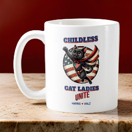 Harris Walz Hero Cat Chilless Cat Dam Unite Kaffemugg
