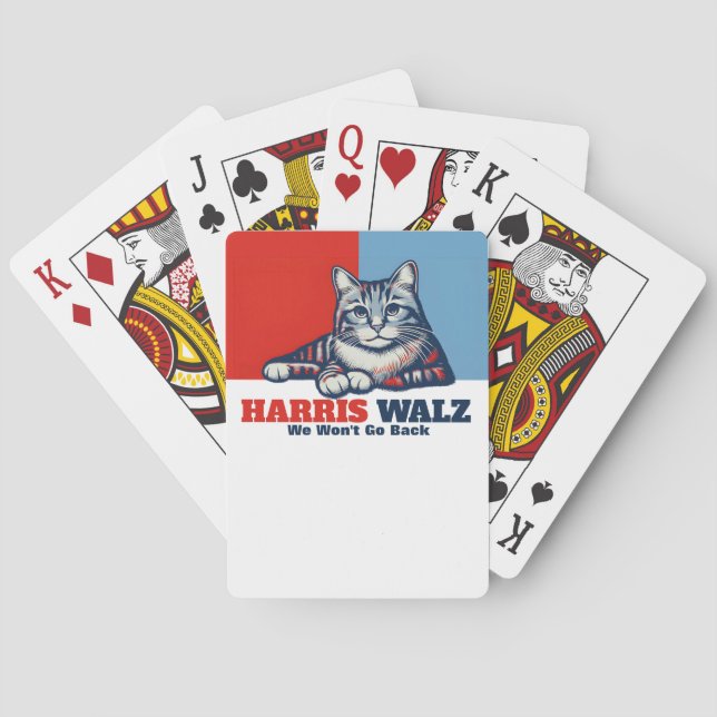 Harris Walz Kampanj Casinokort (Baksidan)