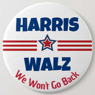 Harris Walz Kampanj Magnet Knapp