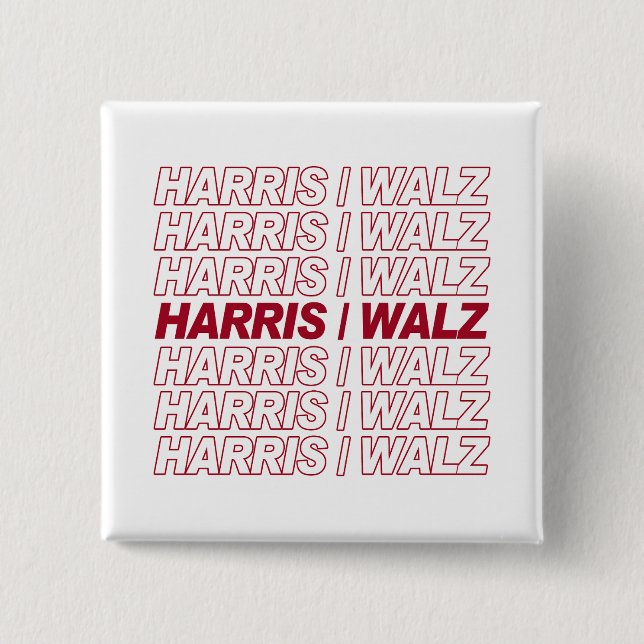Harris / Walz Knapp (Framsida)