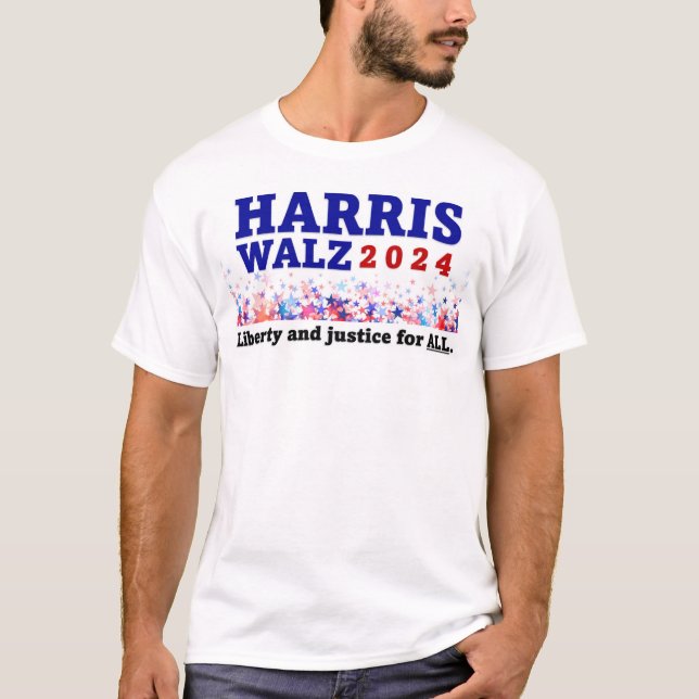 Harris Walz Manar Shirt T Shirt (Framsida)