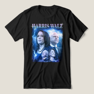 Harris Walz Retro 90s Stil T Shirt