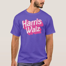 Harris Walz Rosa T Shirt