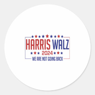 Harris walz runt klistermärke