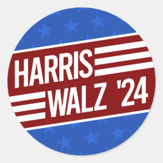 Harris Walz Runt Klistermärke