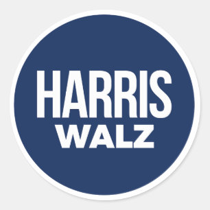 Harris Walz Runt Klistermärke