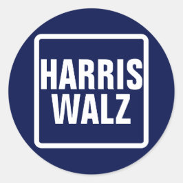 Harris-Walz Runt Klistermärke