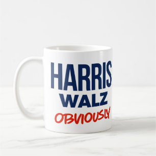 Harris Walz Självklart Kaffemugg
