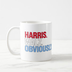 Harris Walz Självklart Kaffemugg
