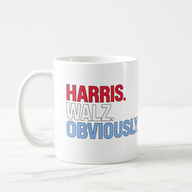 Harris Walz Självklart Kaffemugg (Vänster)