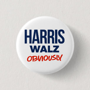 Harris Walz Självklart Knapp