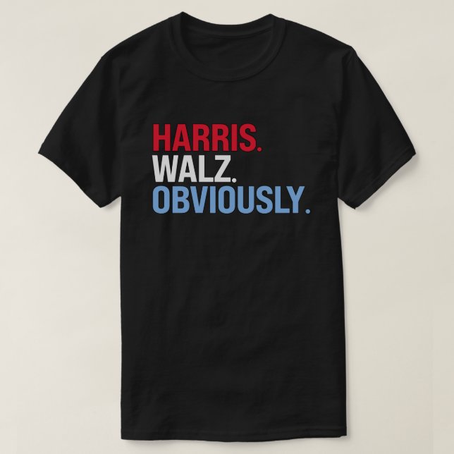 Harris Walz Självklart T Shirt (Design framsida)