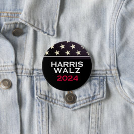 HARRIS WALZ Stars och stripes 2024 KAMPANJ Knapp