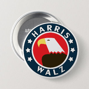 Harris Walz Stylized Eagle President 2024 Knapp