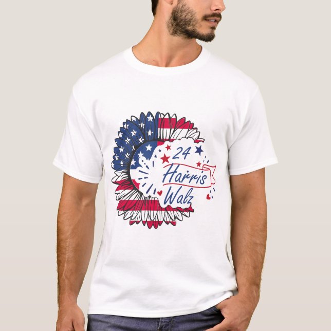 Harris Walz T Shirt (Framsida)