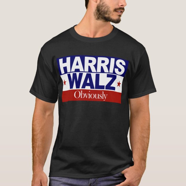 Harris Walz Uppenbarligen Harris 2024 Kamala T Shirt (Framsida)