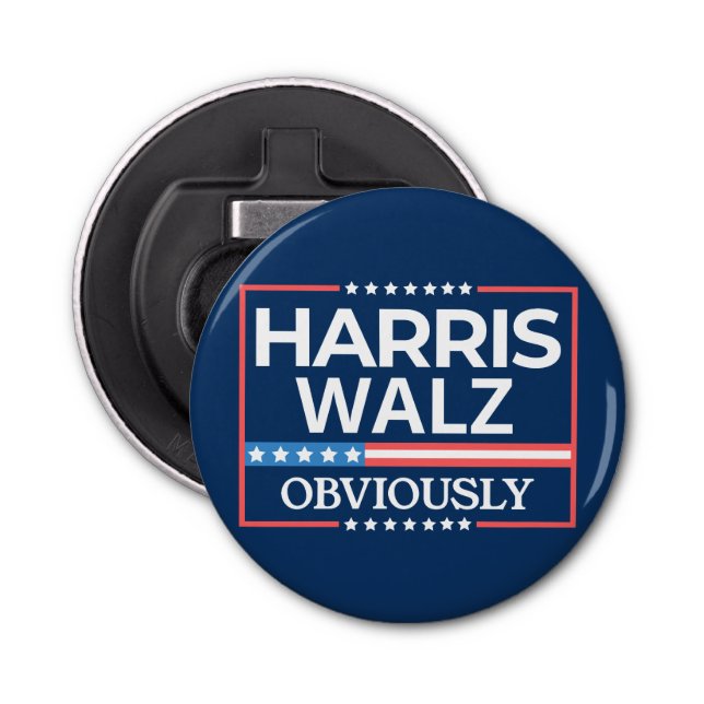 Harris Walz. Uppenbarligen. Kamala Harris Tim Walz Flasköppnare (Framsidan)