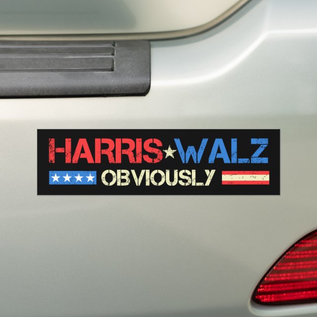 Harris Walz Uppenbart Kamala Harris Waltz 2024 Bildekal (På Bil)