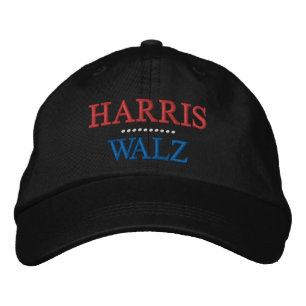 Harris Walz Val Broderad Keps