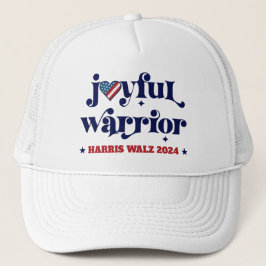 Harris Walz Val Glatt Warrior USA flagga Heart Keps