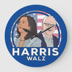 Harris Walz Val Stor Klocka