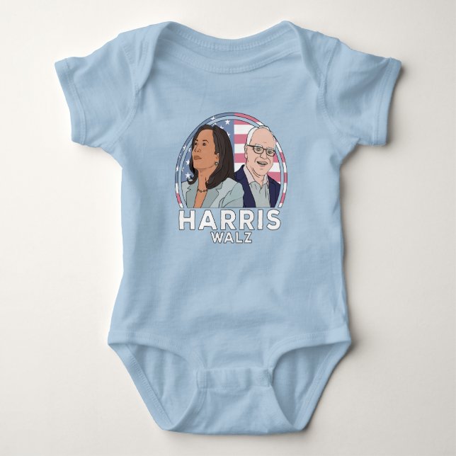 Harris Walz Val T Shirt (Framsida)