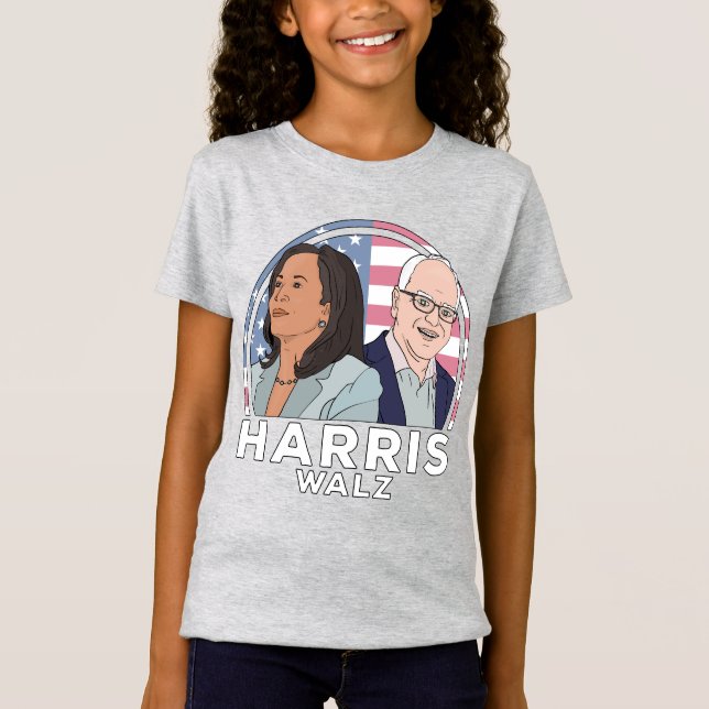 Harris Walz Val T Shirt (Framsida)