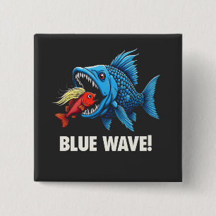 Harris Walz Valection Blue Vinkar Democrat Fish Knapp
