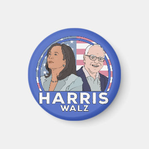 Harris Walz-valet Magnet