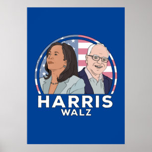 Harris Walz-valet Poster