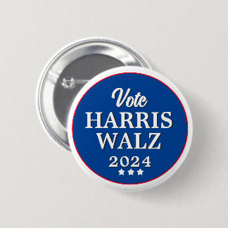 Harris Walz Vote 2024 Democrat-valknapp Knapp