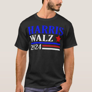 Harris Walz Waltz Democrates 2024 Kamala Harris Ti T Shirt