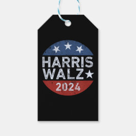 Harris Walz Waltz Presentetikett