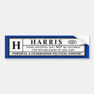 Harris Warning Label Bildekal