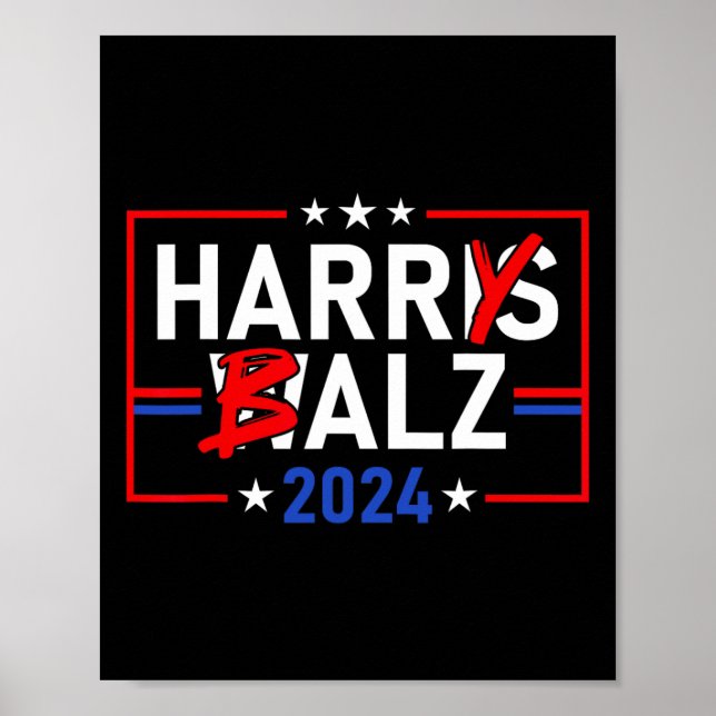 Harris Wheimer 24 Harry B 2024 Meme Democratics Vo Poster (Framsidan)