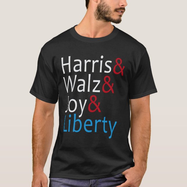 Harris Wheimer Glädje Frihet Rösta Kamala Harris P T Shirt (Framsida)