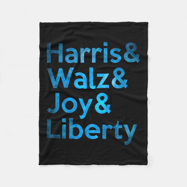 Harris Wheimer Joy Liberty - Harris Waltz 2024 Ret Fleecefilt (Framsidan)
