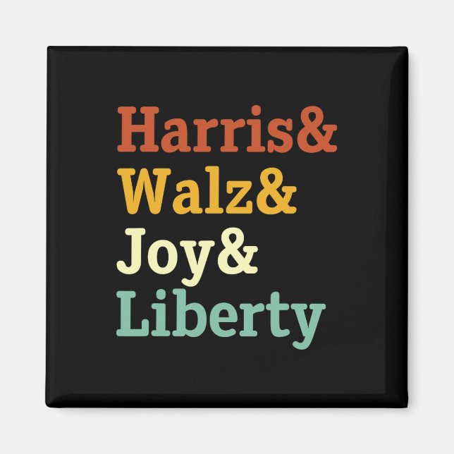 Harris Wheimer Joy Liberty - Harris Waltz 2024 Ret Magnet (Framsidan)