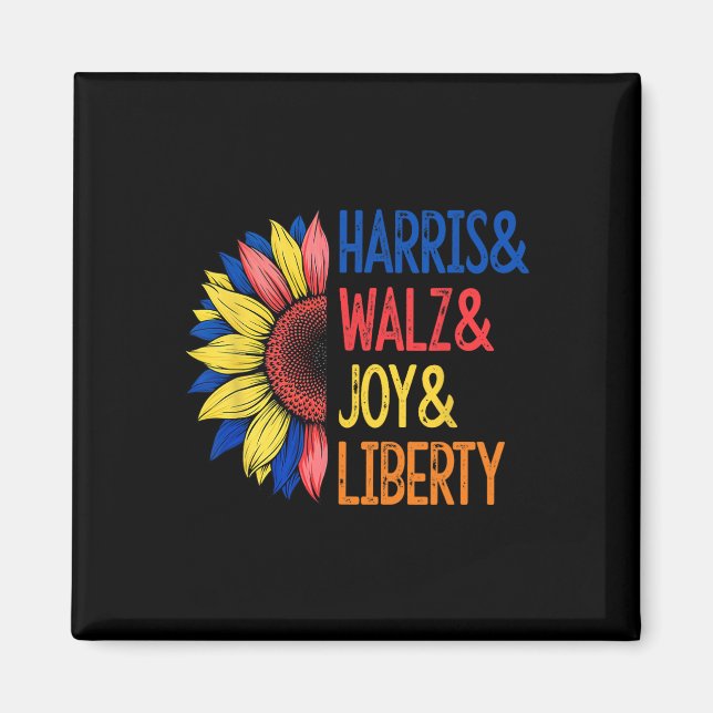 Harris Wheimer Joy Liberty - Harris Waltz 2024 Ret Magnet (Framsidan)