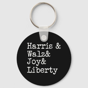 Harris Wheimer Joy Liberty Vote Kamala Harris Pres Nyckelring
