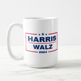 Harris Wlaz 2024 Kamala Harris Tim Walz Val Kaffemugg