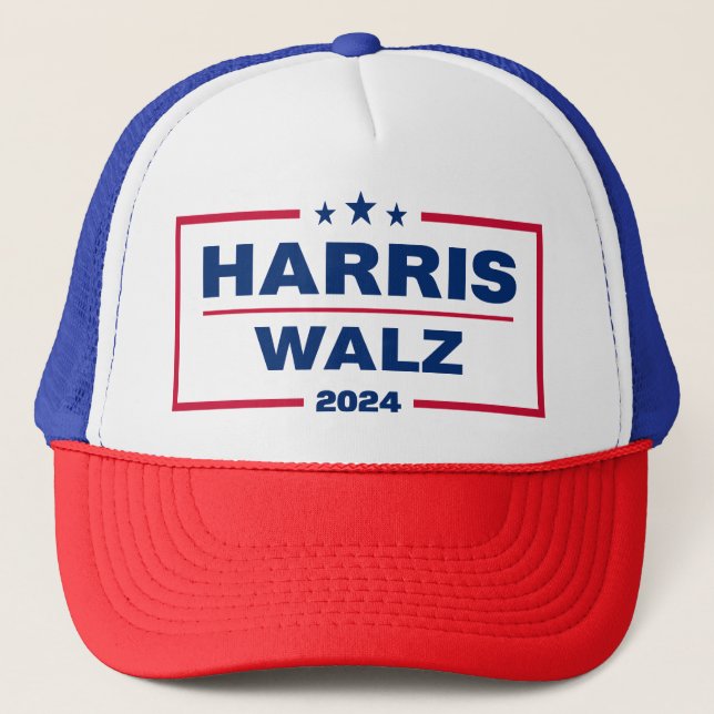 Harris Wlaz 2024 Kamala Harris Tim Walz Val Keps (Framsida)