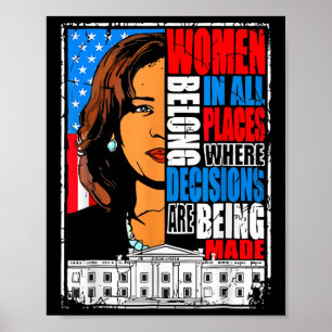Harris Women Belong i Ställe där beslut fattas m Poster