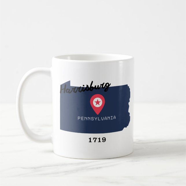 Harrisburg coffee mug  kaffemugg (Vänster)