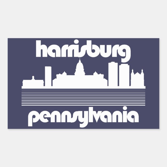 Harrisburg,Pennsylvania Rektangulärt Klistermärke (Framsida)