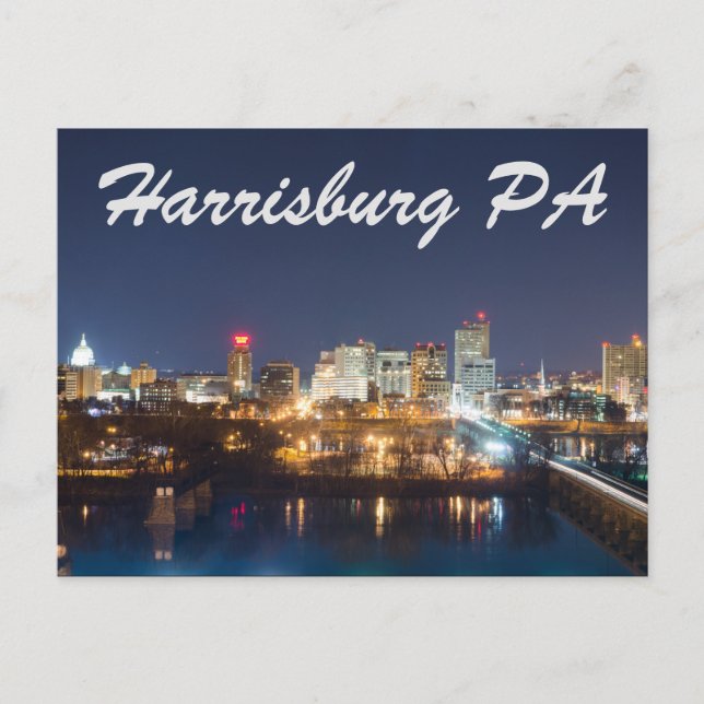 Harrisburg pennsylvania skyline vykort (Framsida)